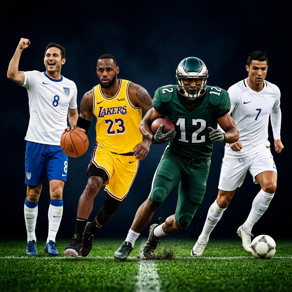 Live sports channels - football, basketball, NFL players